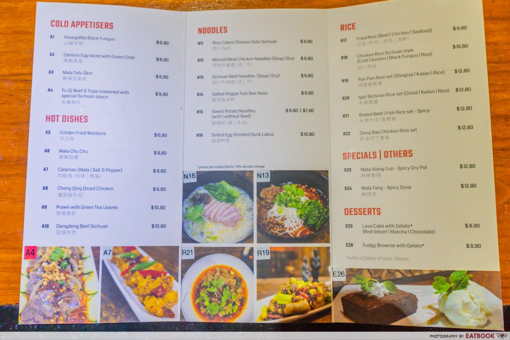 le fuse cafe menu