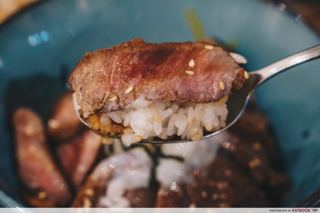 Bao Makers Teriyaki Beef Don Close up