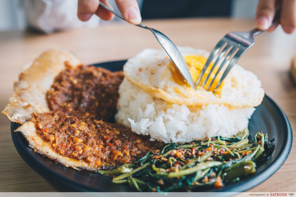 Jiao cai hotplate - sambal stingray rice