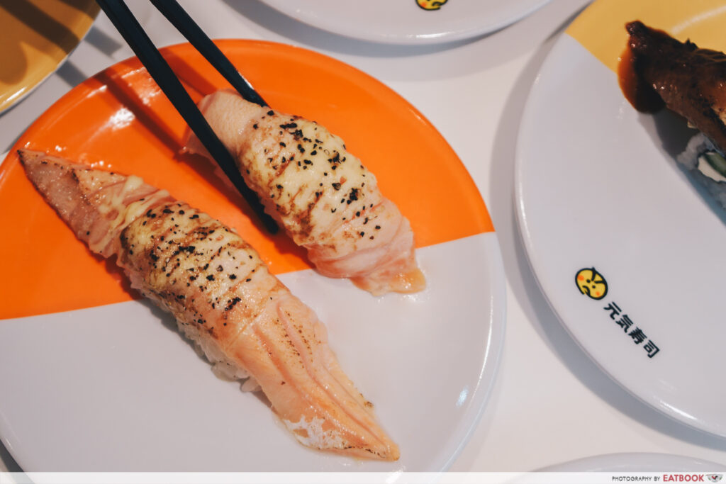 Genki Sushi Bishan DMZ Seared Salmon Belly with Black Pepper