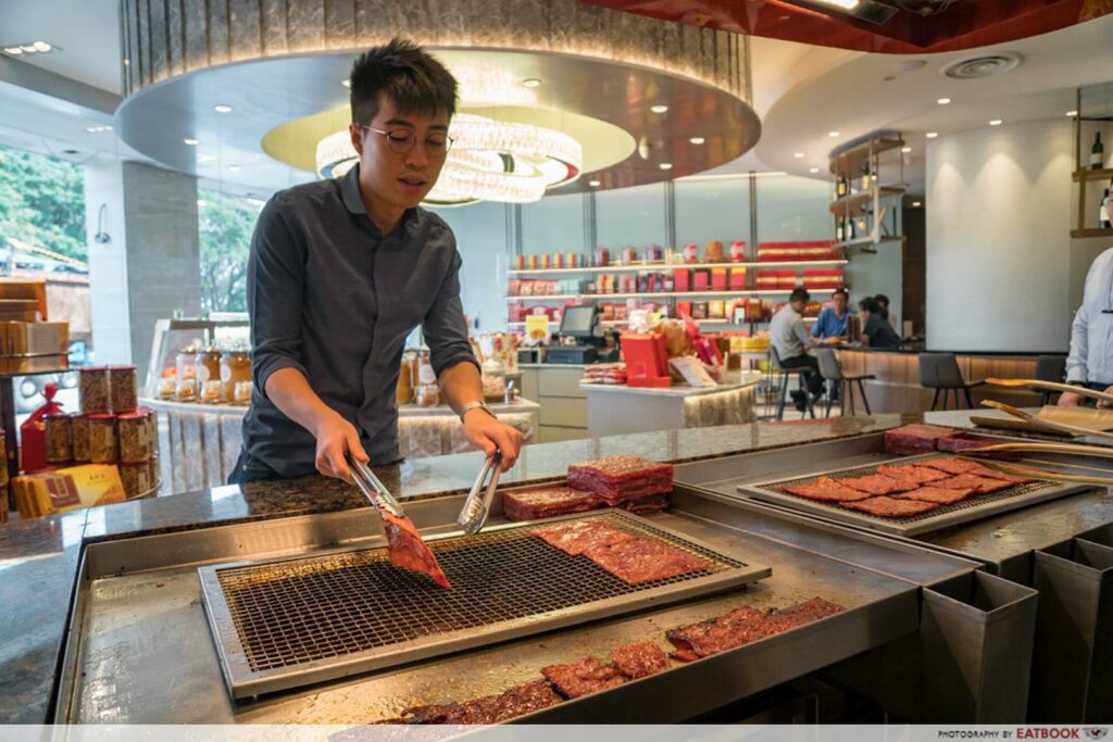 Bee Cheng Hiang Grillery grill your own bak kwa