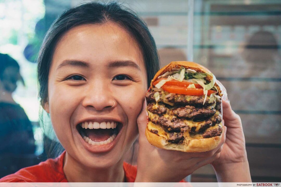 Fatburger Review Giant FourPatty Burger At This New Burger Chain From