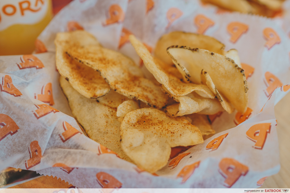 Popeyes Biscuit Burger Cajun Chips