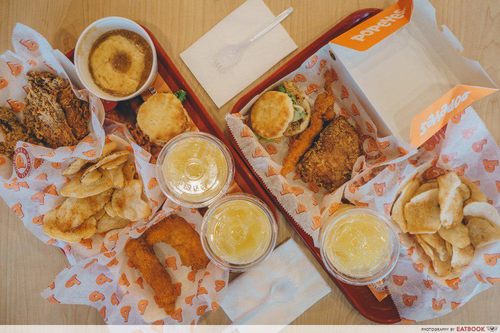 Popeyes Biscuit Burger Combo