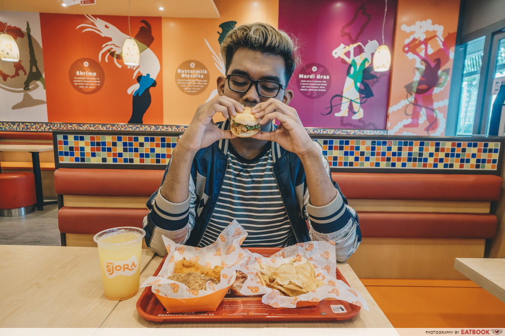 Popeyes Biscuit Burger Kallang