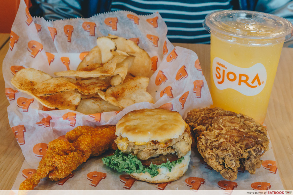 Popeyes Biscuit Burger Star Box