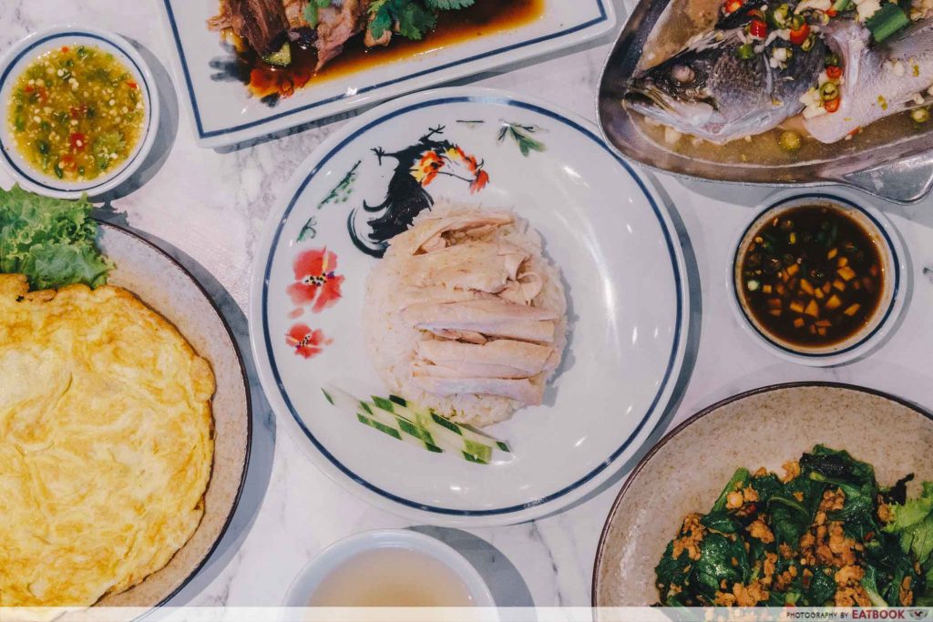 Bangkok Chicken Rice - Flatlay
