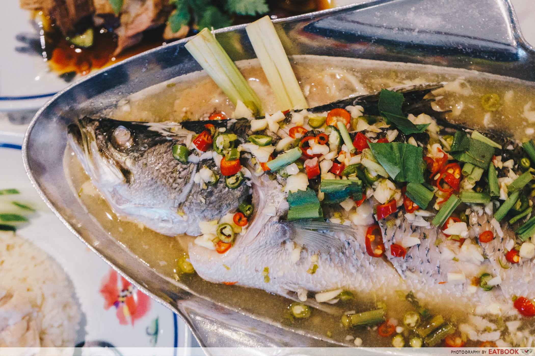 Bangkok Chicken Rice - Steamed Sea Bass with Chilli, Lime & Garlic