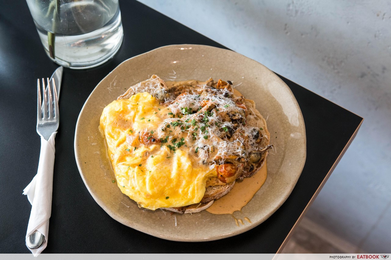 Columbus Coffee Co. - Creamy Mushrooms on Toasted Sourdough