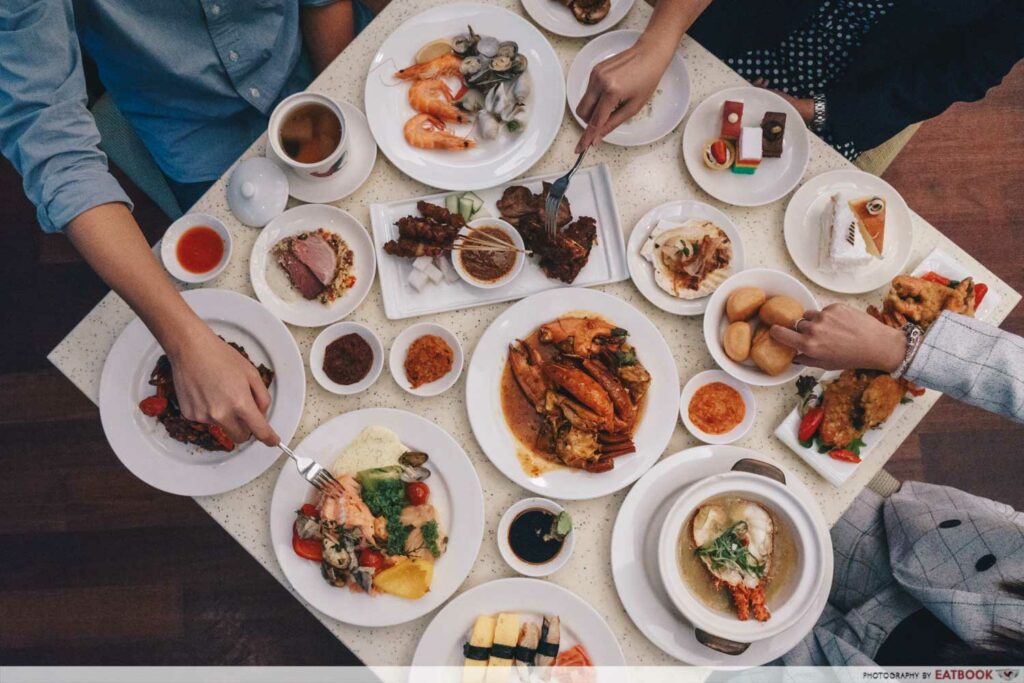 Crab buffet - flatlay