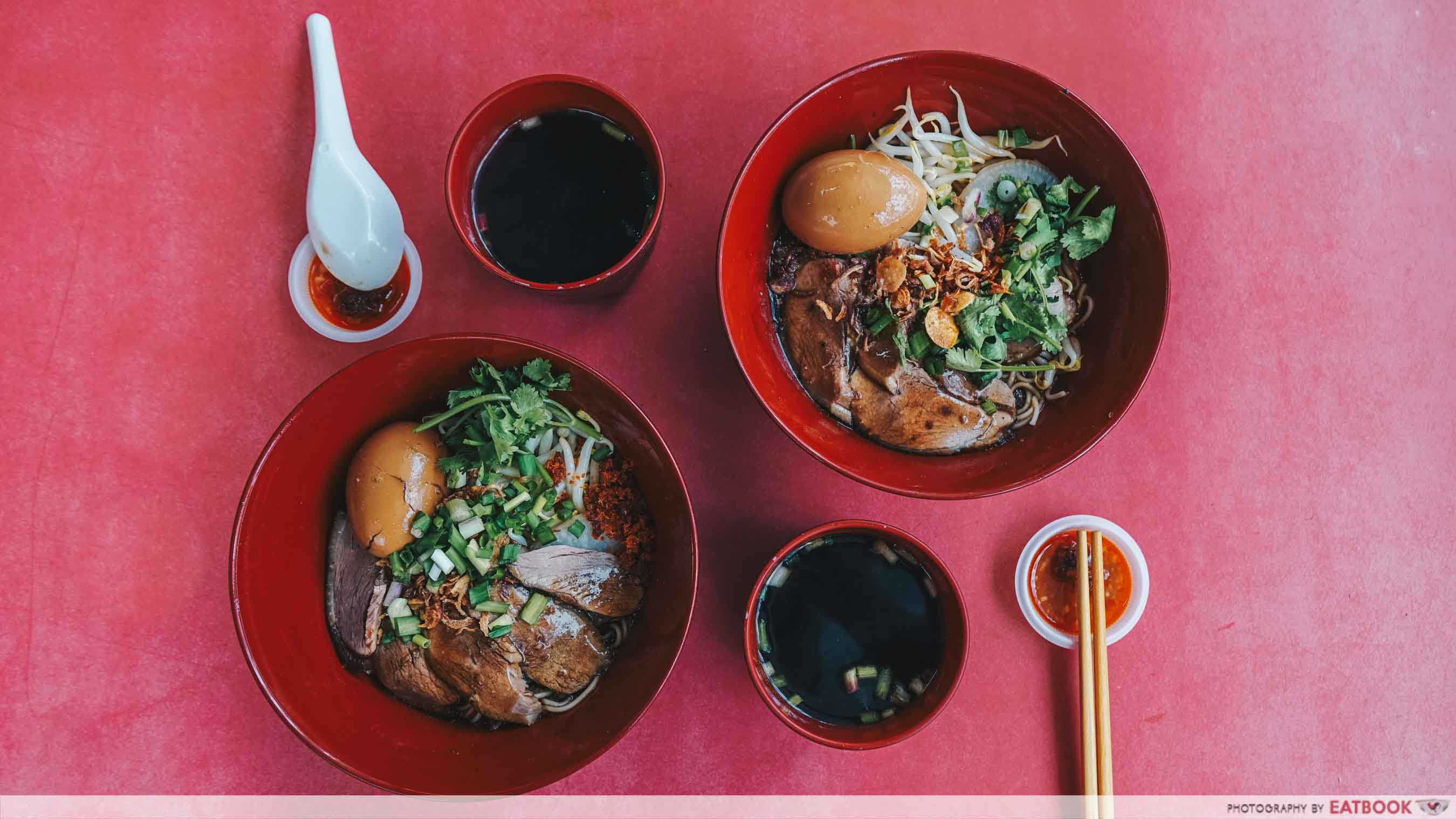 Jin Ji Duck Ramen Flatlay