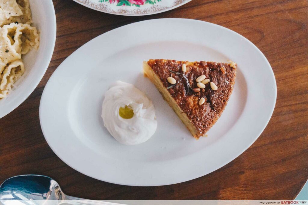 Cafe Fernett Olive Oil Cake Flatlay