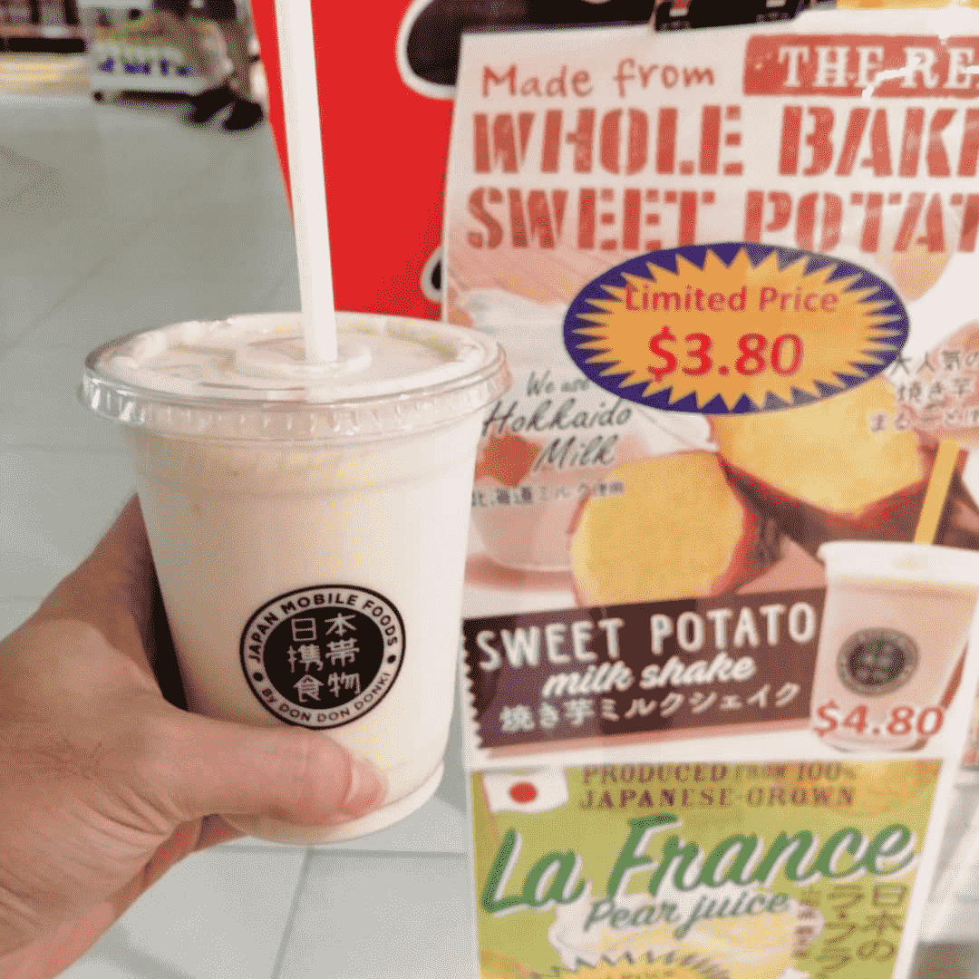 Don Don Donki Sweet Potato Milkshake-min