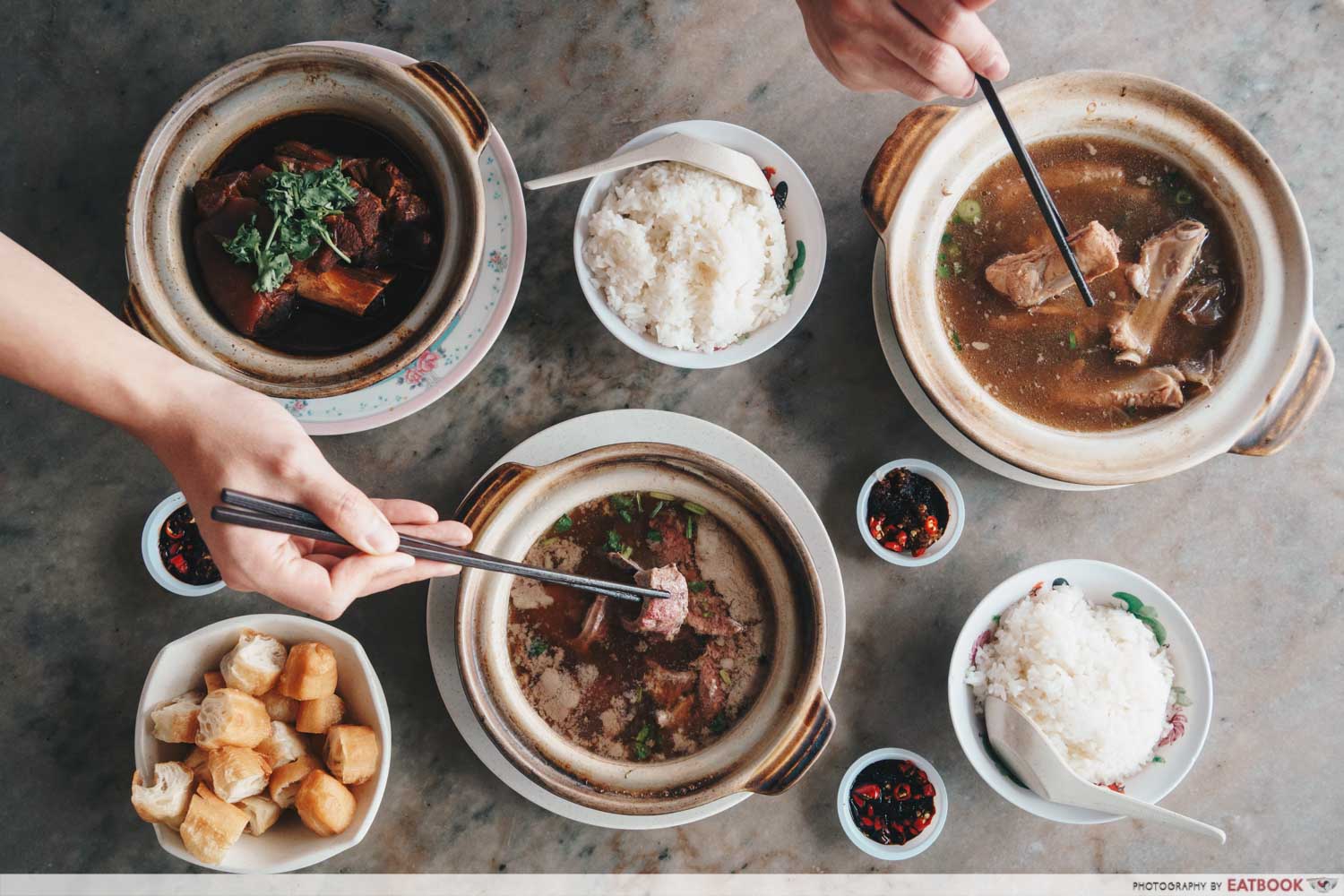 Good Year Seafood Village Bak Kut Teh spread