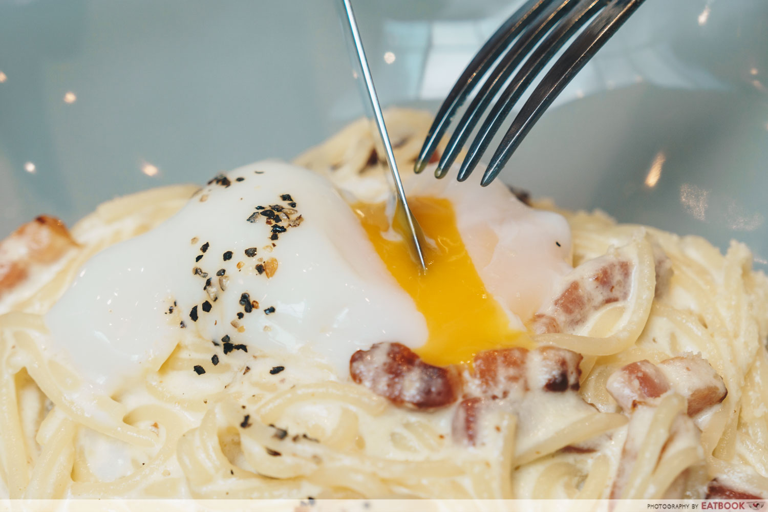 Baristart- Carbonara sliced egg