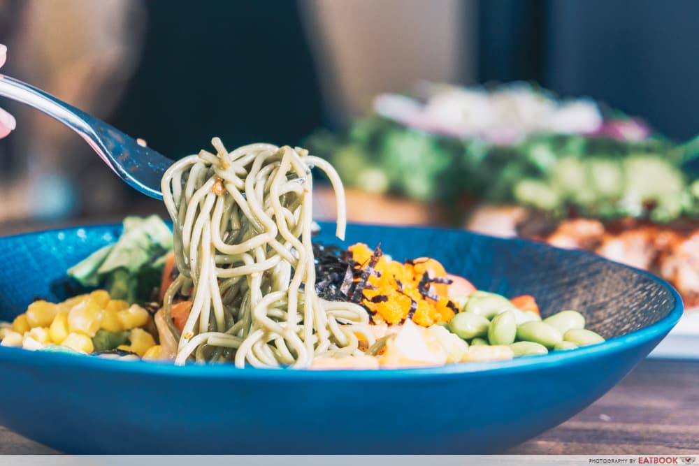 Black Fairy Coffee Soba Salmon