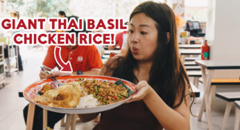 Im Thai Kitchen Review: Cheap XXL Spicy Thai Basil Chicken Rice And Omelette At Sengkang