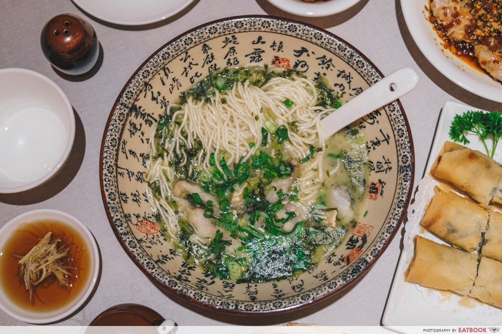 Paradise Dynasty La Mian with Yellow Croaker Fish and Preserved Vegetable