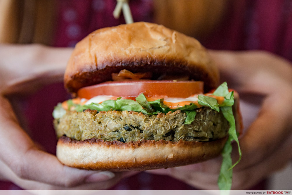 ShopBack Go - Afterglow Quinoa Burger