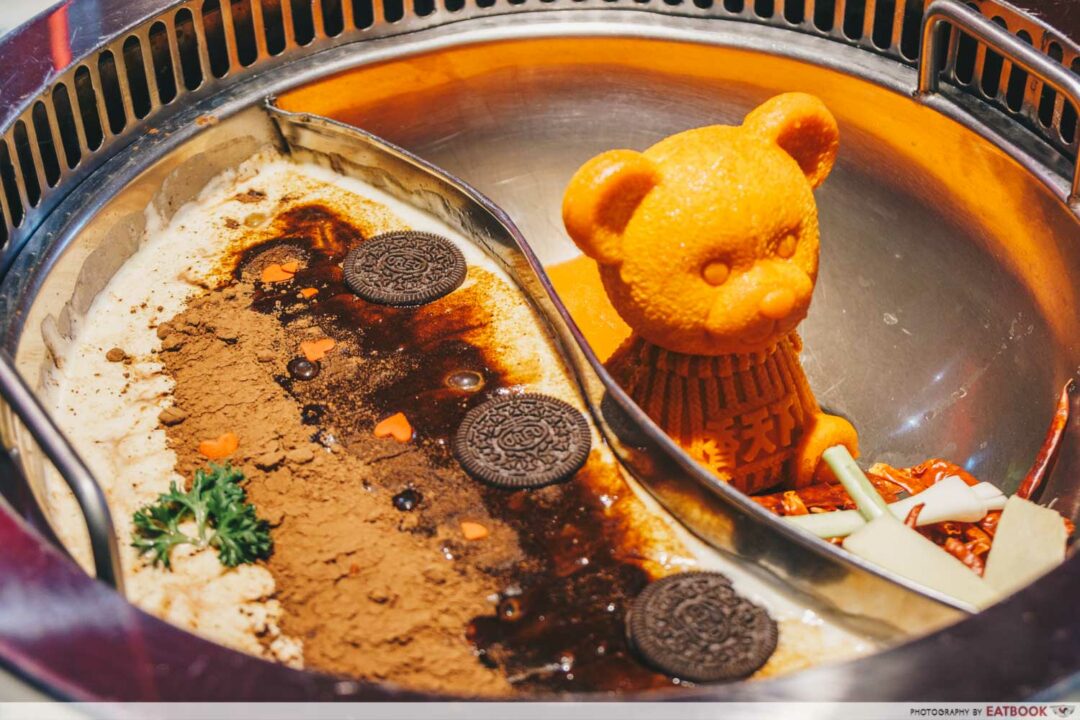 Spice World Hotpot New Bubble Tea Hot Pot With Oreo And Mango Pearls