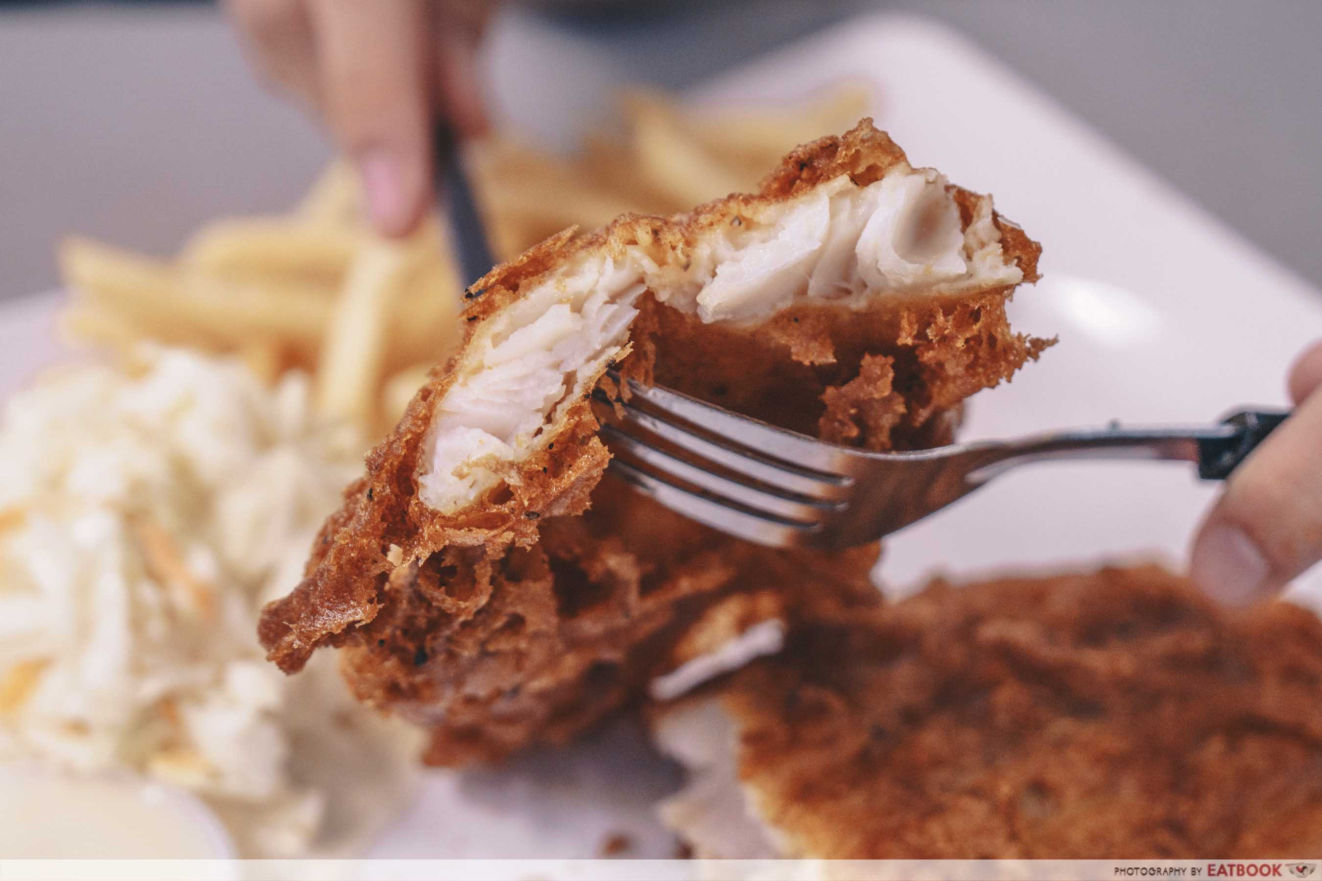 Strands and Grains fish and chips cut