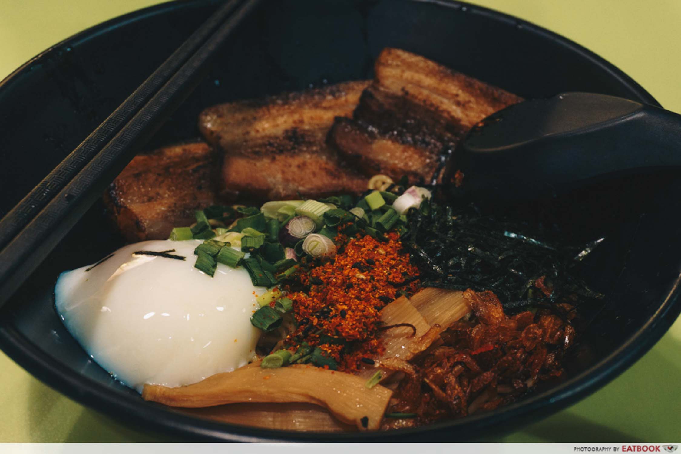 Daily Noodles - Chashu Mazesoba Ingredients Closeup