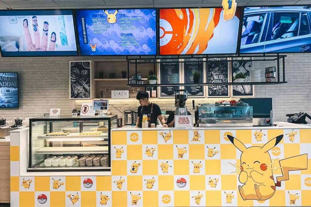 pokemon-themed cafe pikachu