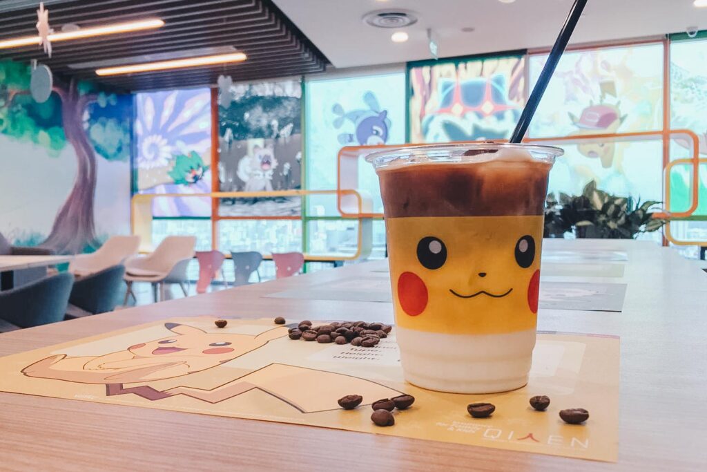 pokemon-themed cafe pikachu cup