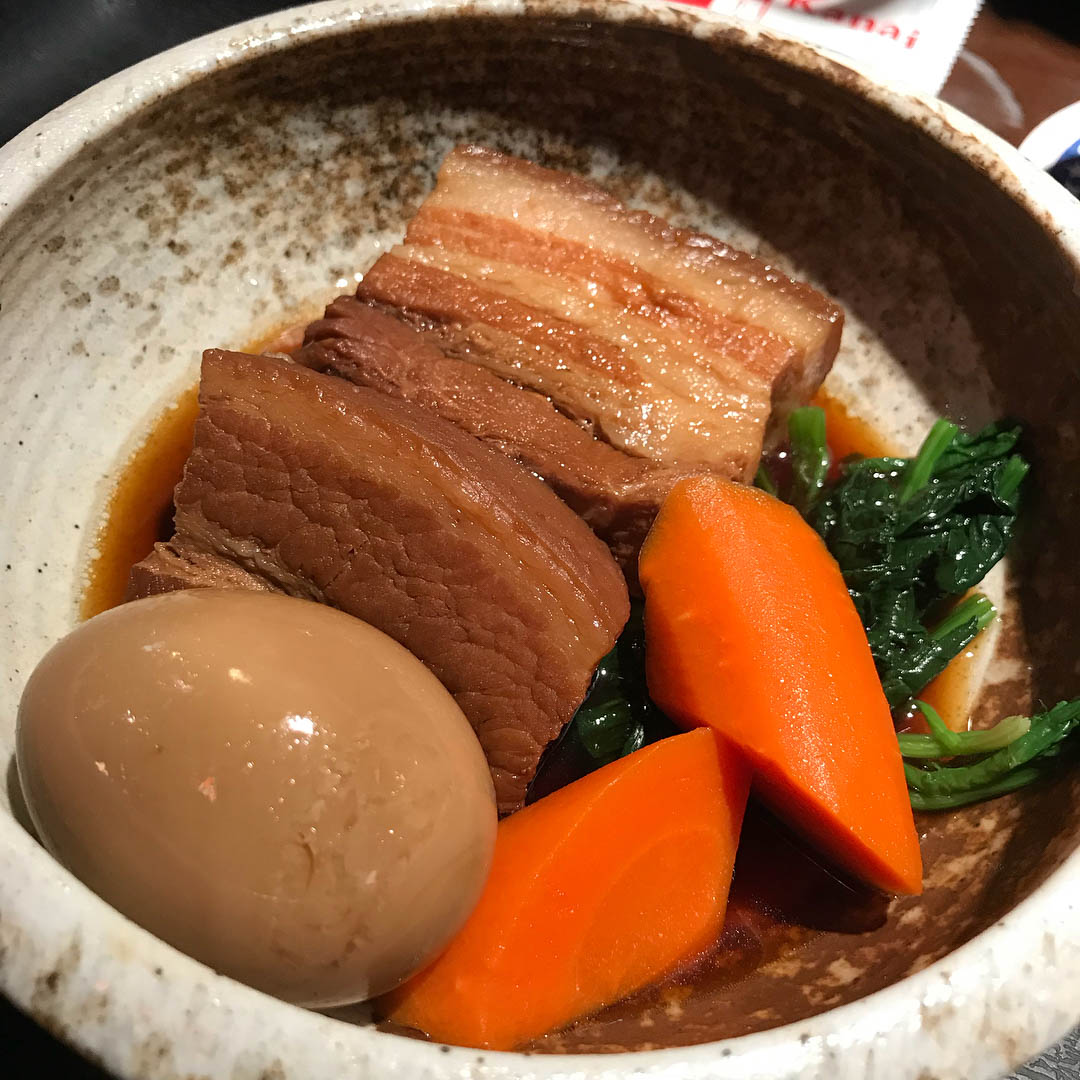 pork belly okinawan diner nirai-kanai okinawan simmered pork belly