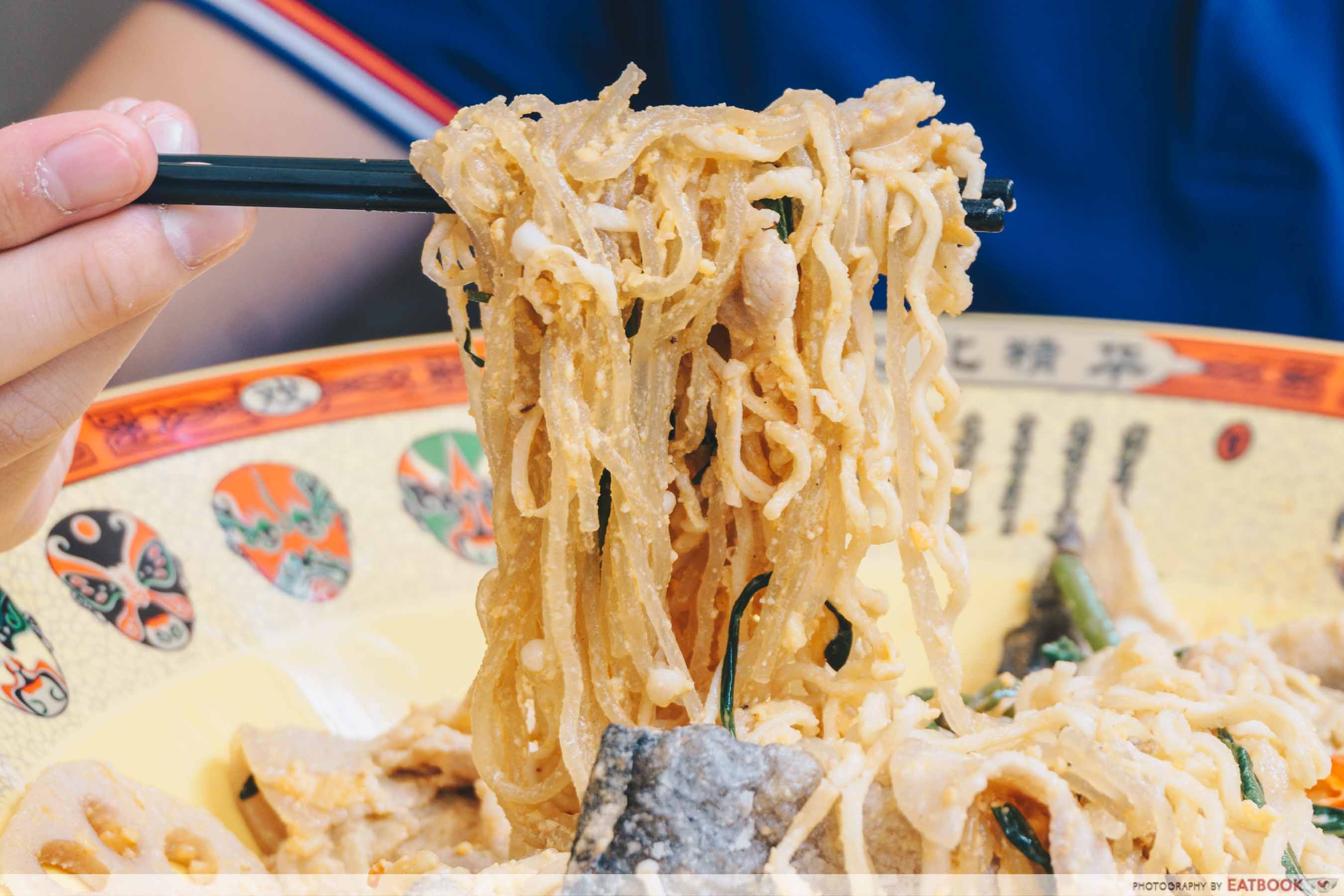 salted egg yolk xiang guo noodles