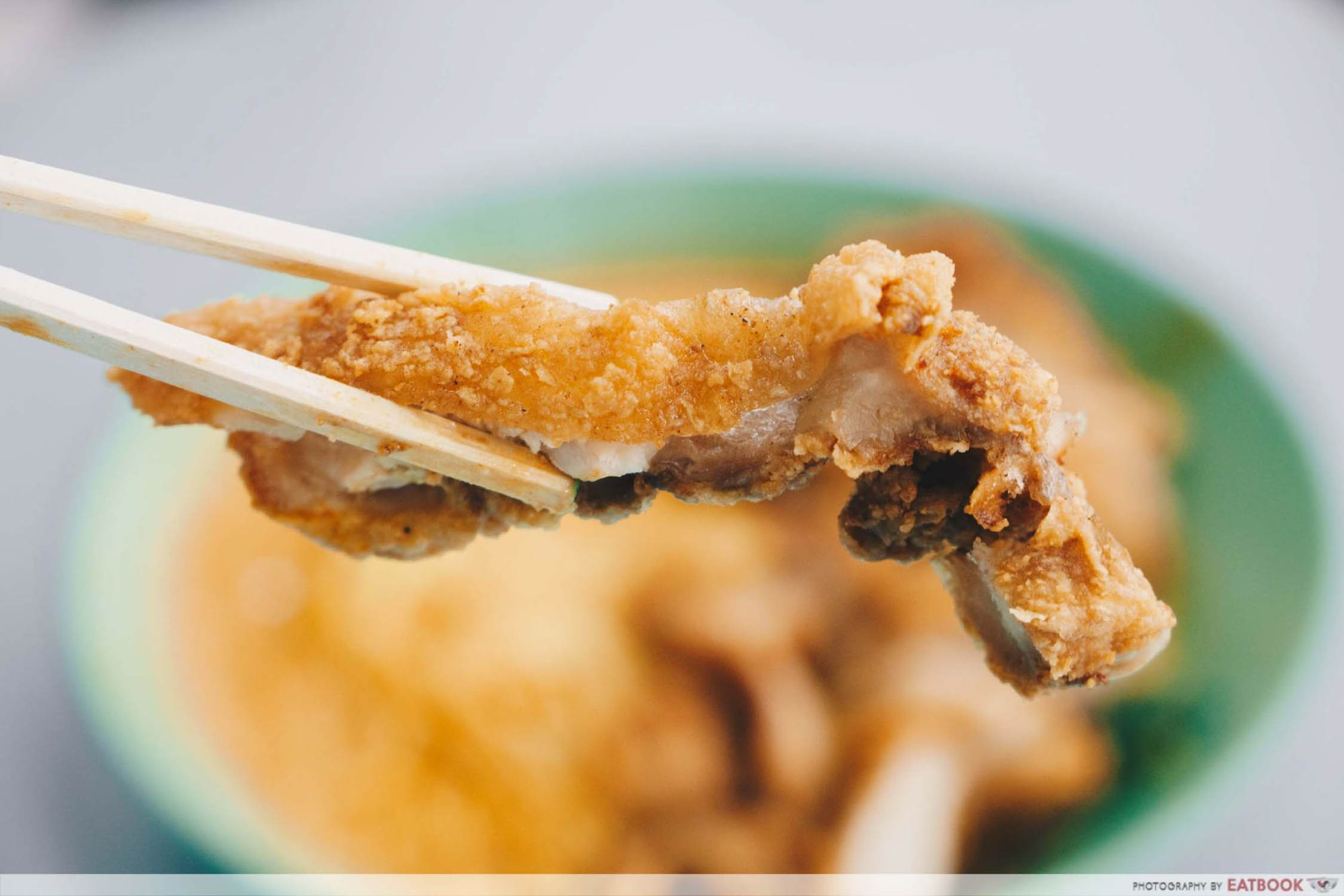 Cantonese Delights - Fried Chicken Cutlet Closeup
