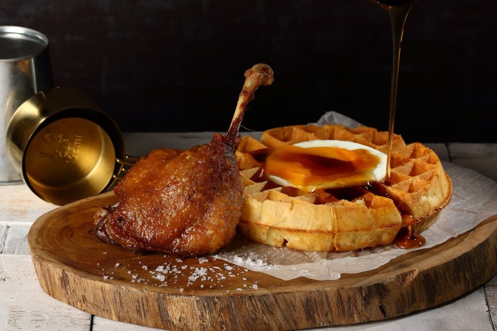 Duckland - Duck Confit & Waffle