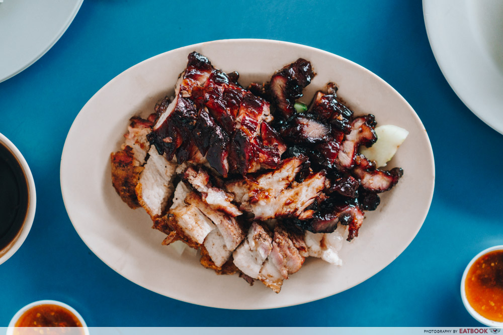 Mei Mei Roast - roasted pork and char siew platter