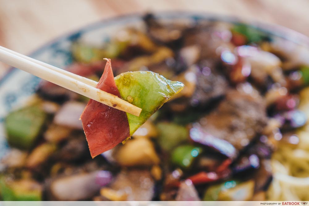 Niu Zou La Mian - stir fry vegetables