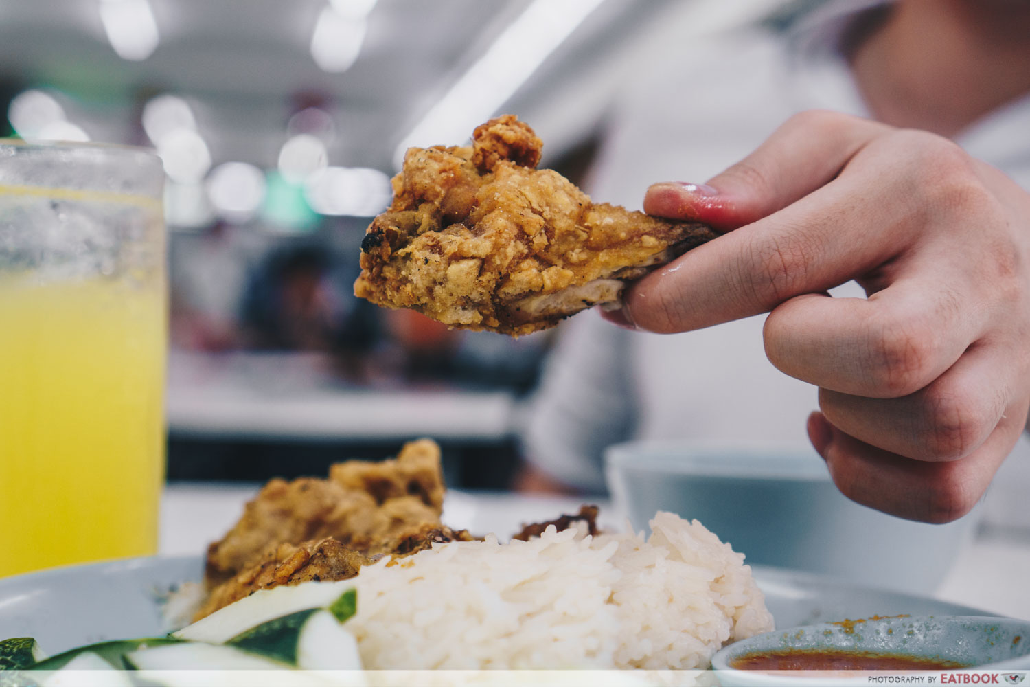 Victor Fried Chicken Wing RIce - Fried drumstick