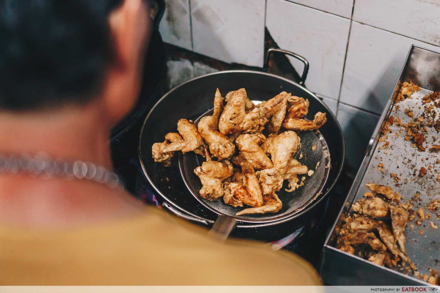 Victor Fried Chicken Wing RIce - Victor frying