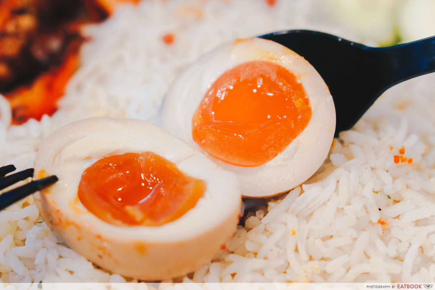 gosh! inspiring creations mini lobster nasi lemak lava egg