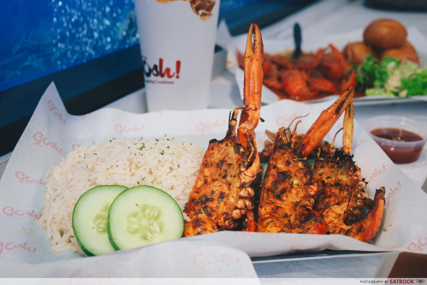 gosh! inspiring creations mini lobster nasi lemak