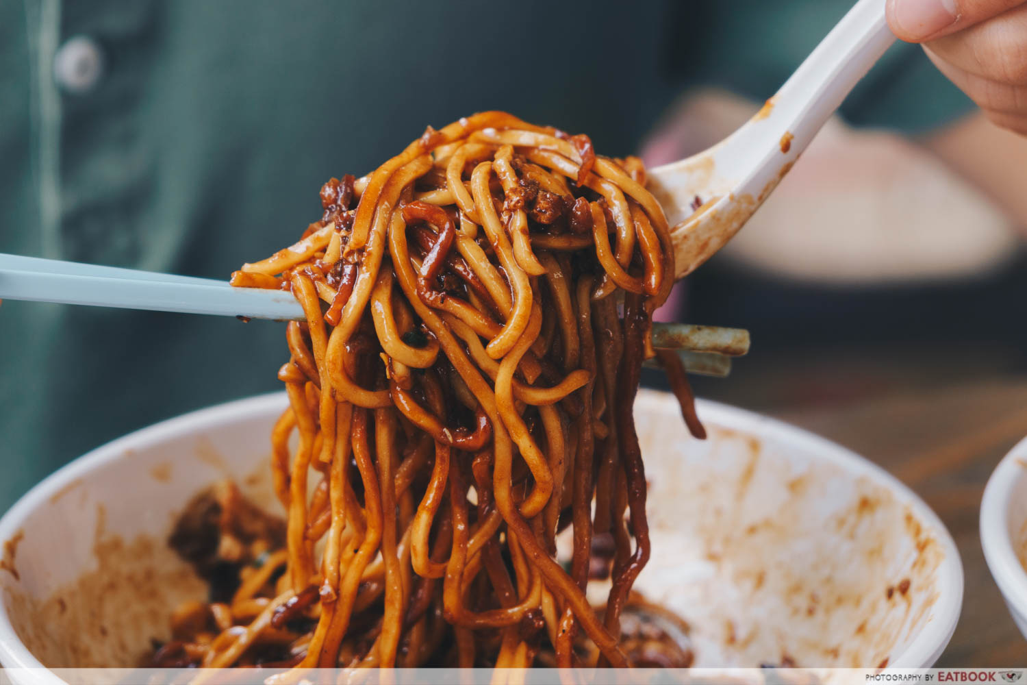 yobanmian bak kwa you mian noodle