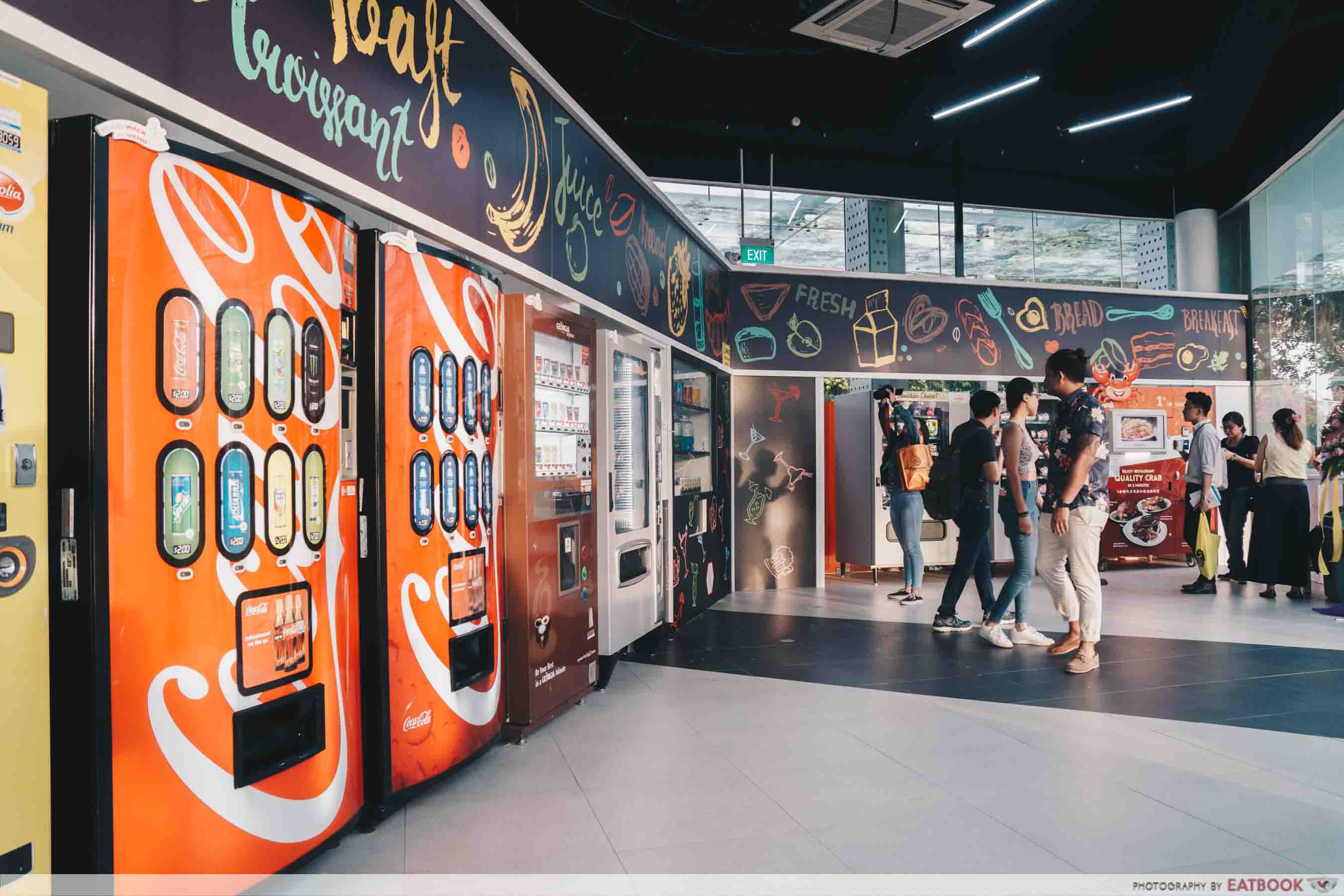 AdVENDture Sentosa Broadwalk Vending Machines - Foodie zone