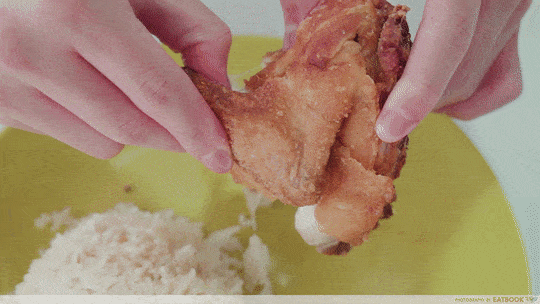 Chicken Supremo - tearing hcicken gif