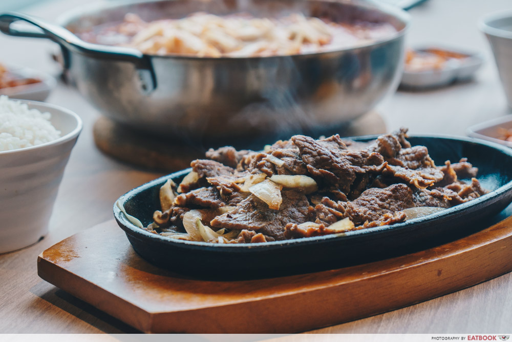 Food Junction at Great World City Crane Korean cuisine bbq beef