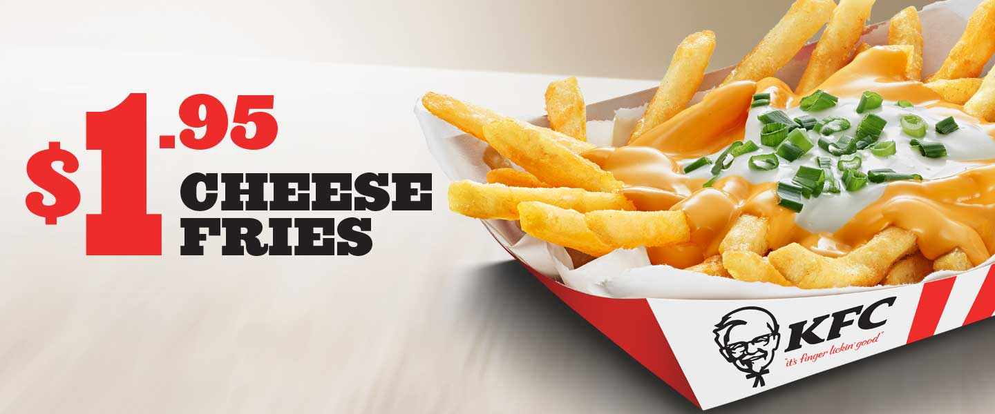 KFC Cheese Fries - Cheese fries promo