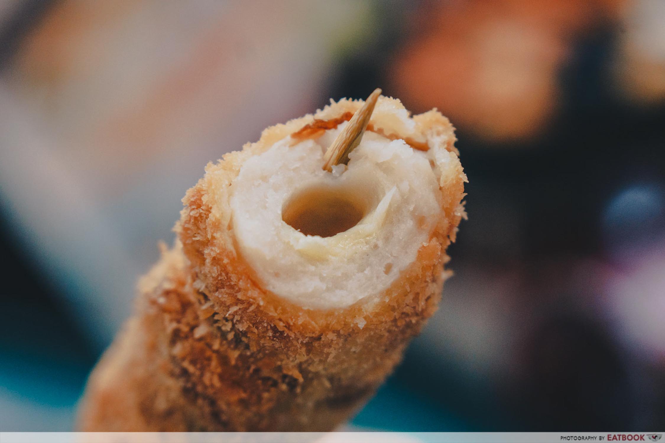 Kushikatsu Tanaka - Mega Cheese Chikuwa Kushikatsu Closeup