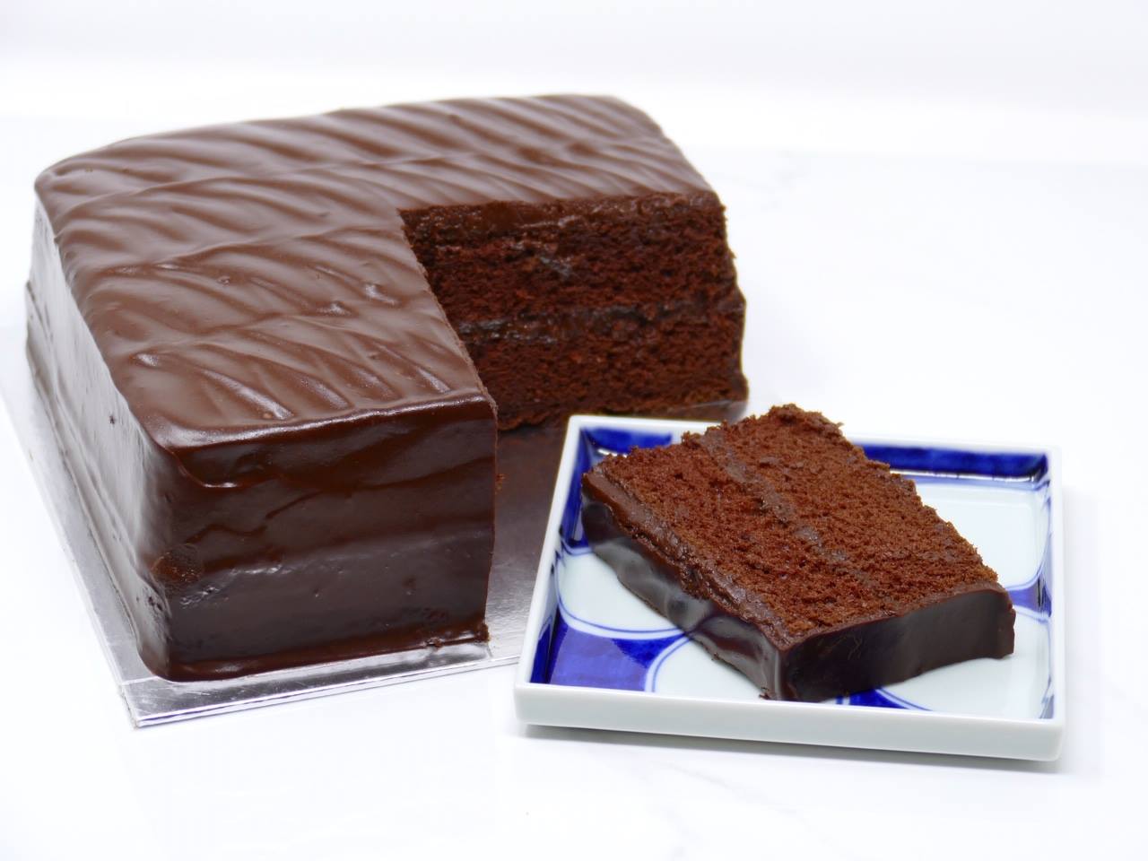 Lana Cake Shop- sliced Chocolate Fudge cake