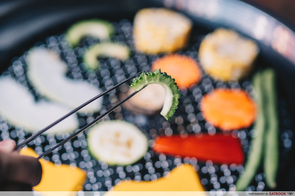 Okinawan Vegetables - Grilled Goya