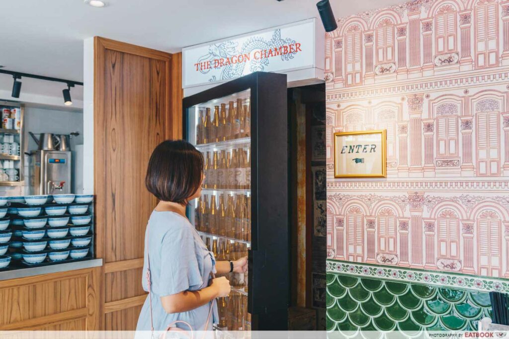 The Dragon Chamber Secret Restaurant Hidden Behind A Kopitiam Fridge