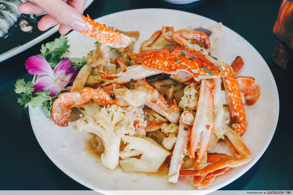 Xin Hua Delights Fried Crab with Cauliflower