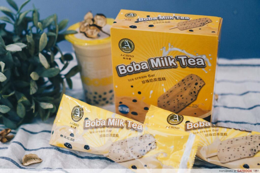 Boba Milk Tea IceCream With Real Pearls Are Now Available In Singapore