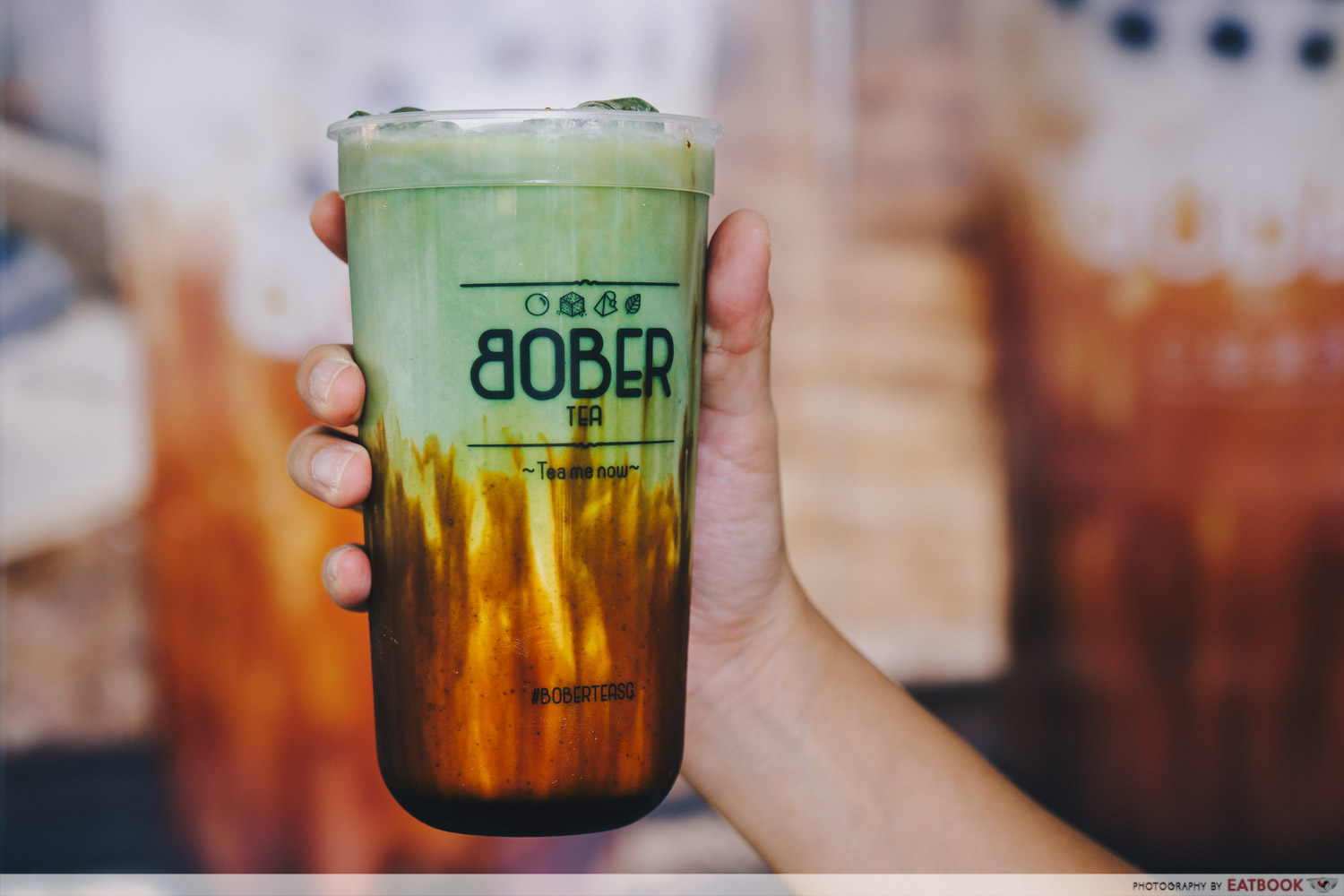 Bober Tea - Brown Sugar Boba Matcha Latte